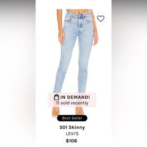 501 Skinny in Tango Light